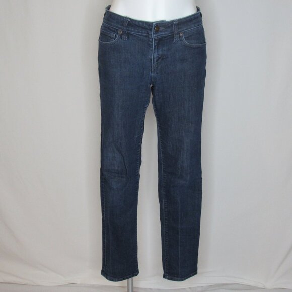 Ann Taylor LOFT Curvy Straight Blue Denim Mid Rise Jeans 30" Women's 27 4 - Picture 6 of 10